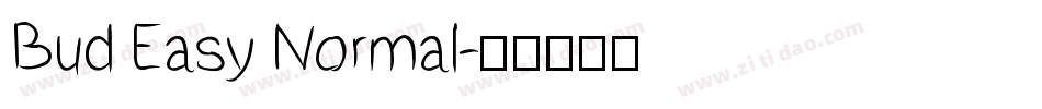 Bud Easy Normal字体转换